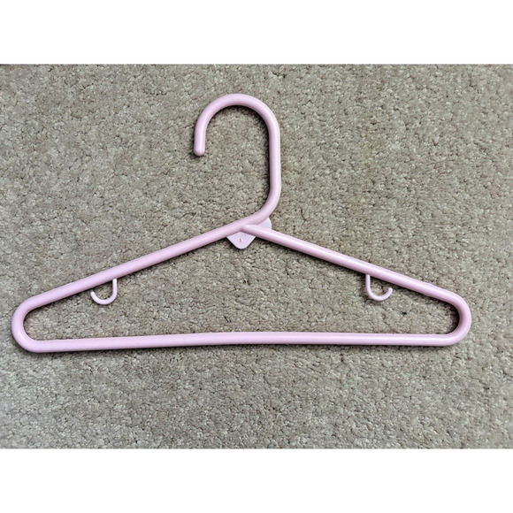 3 ONLY Hangers 11" Children's Pink Slim-Line Hangers + One Pink Plastic hangar - Picture 6 of 8